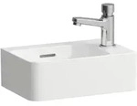 LAUFEN VAL Handwaschbecken, 1 Hahnloch rechts, mit &Uuml;berlauf, 340x220mm,