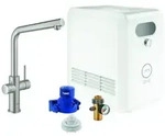 GROHE Blue Professional Einhand-Sp&uuml;ltischarmatur Set, Ausladung 221mm, L-Auslauf,