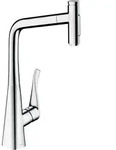 hansgrohe Metris Select M71 Einhebel-K&uuml;chenmischer 320, Ausziehbrause, 2-jet, sBox,