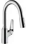 hansgrohe Focus M42 Einhebel-K&uuml;chenmischer 180, Ausziehbrause, 2-jet, 71801000,