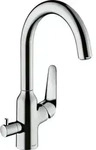 hansgrohe Focus M42 Einhebel-K&uuml;chenmischer 220, Ger&auml;teabsperrventil, 1-jet,...