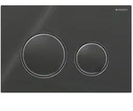 Geberit Sigma50 Bet&auml;tigungsplatte, f&uuml;r 2-Mengen-Sp&uuml;lung, Metallfarbe schwarzchrom,