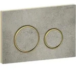 Geberit Sigma50 Bet&auml;tigungsplatte, f&uuml;r 2-Mengen-Sp&uuml;lung, Metallfarbe Messing,