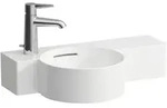 LAUFEN VAL Handwaschbecken, 1 Hahnloch links, mit &Uuml;berlauf, 550x315mm, Ablage