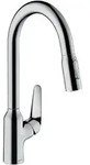 hansgrohe Focus M42 Einhebel-K&uuml;chenmischer 220, Ausziehbrause, 2-jet, 71800000,