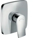 hansgrohe Metris Einhebel-Brausemischer Unterputzmodell eckig, chrom, 1 Verbraucher,