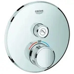 Grohe Grohtherm SmartControl Thermostat mit einem Absperrventil, Wandrosette rund,