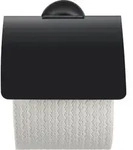 Duravit Starck T Papierrollenhalter, mit Deckel, 0099404600, Farbe: Schwarz Matt