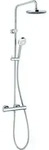 KLUDI LOGO Thermostat Dual Shower System, Wandmontage, Steigrohr verstellbar in 6