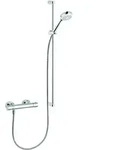 KLUDI LOGO Shower Duo Brause Set, mit Wandstange 900mm, HotStop, chrom,...