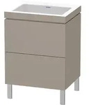 Duravit L-Cube c-bonded Set stehend, 2 Schubk&auml;sten, ohne &Uuml;berlauf, ohne...