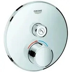 Grohe SmartControl Unterputzmischer, ein Absperrventil, runde Rosette, 1...