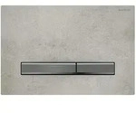 Geberit Sigma50 Bet&auml;tigungsplatte, f&uuml;r 2-Mengen-Sp&uuml;lung, Metallfarbe schwarzchrom,