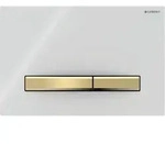 Geberit Sigma50 Bet&auml;tigungsplatte, f&uuml;r 2-Mengen-Sp&uuml;lung, Metallfarbe Messing,