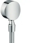 hansgrohe FixFit Wandanschluss S mit R&uuml;ckflussverhinderer und Kugelgelenk, chrom,