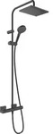 hansgrohe Vernis Shape Duschsystem 230 1 Strahlart mit Thermostat, 26286670, Farbe:
