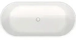 Duravit D-Neo Badewanne, freistehend, mit &Uuml;berlauf, oval, Mineralguss,...