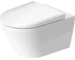 Duravit D-Neo Wand-WC, Tiefsp&uuml;ler, sp&uuml;lrandlos, Abgang: waagerecht, Durafix,