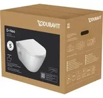 Duravit D-Neo Wand-WC Set, mit Wand-WC, inklusive abnehmbare WC-Sitz, 45780900A1