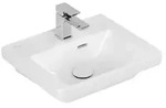 Villeroy & Boch Subway 3.0 Handwaschbecken, 1 Hahnloch, mit &Uuml;berlauf, ungeschliffen,