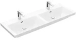 Villeroy & Boch Subway 3.0 Schrank-Doppelwaschtisch, 2 Hahnl&ouml;cher, mit &Uuml;berlauf,