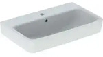 Geberit Renova Compact Waschtisch, mit Hahnloch und &Uuml;berlauf, 650x400mm,