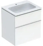 Geberit iCon Set M&ouml;belwaschtisch mit Unterschrank, 2 Schubladen, 60x63x48 cm,