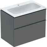 Geberit iCon Set M&ouml;belwaschtisch mit Unterschrank, 2 Schubladen, 75x63x48 cm,
