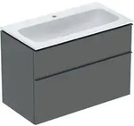 Geberit iCon Set M&ouml;belwaschtisch mit Unterschrank, 2 Schubladen, 90x63x48 cm,