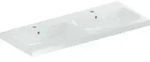 Geberit iCon Light Doppelwaschtisch, 120 cm x 48 cm, mit 2 Hahnl&ouml;cher, mit