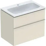 Geberit iCon Set M&ouml;belwaschtisch mit Unterschrank, 2 Schubladen, 75x63x48 cm,