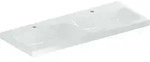 Geberit iCon Light Doppelwaschtisch, 120 cm x 48 cm, mit 2 Hahnl&ouml;cher, ohne