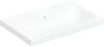 Geberit iCon Light Aufsatzwaschtisch, 75 cm x 48 cm, ohne Hahnloch, mit