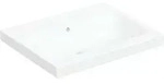 Geberit iCon Light Aufsatzwaschtisch, 60 cm x 48 cm, ohne Hahnloch, mit