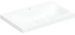 Geberit iCon Light Aufsatzwaschtisch, 75 cm x 48 cm, mit Hahnloch und ohne