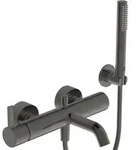 Ideal Standard Joy Badearmatur Aufputz mit Handbrause-Set, Ausladung 207mm, BC787A5,