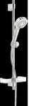 HANSA HANSABASICJET Style Wandstangen-Brausenset, Wandmontage, 3-strahlig, 720...