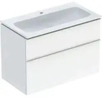 Geberit iCon Set M&ouml;belwaschtisch mit Unterschrank, 2 Schubladen, 90x63x48 cm,