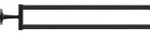 Duravit Starck T Handtuchhalter, 2-armig, 0099414600, Farbe: Schwarz Matt