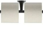 Duravit Starck T Papierrollenhalter, doppelt, 0099384600, Farbe: Schwarz Matt