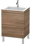 Duravit L-Cube c-bonded Set stehend, 2 Schubk&auml;sten, ohne &Uuml;berlauf, 1 Hahnloch,