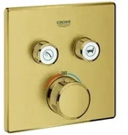 Grohe Grohtherm SmartControl Thermostat mit zwei Absperrventilen, 29124GN0, Farbe: