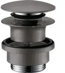 hansgrohe Ablaufgarnitur Push Open, 50100340, Farbe: Brushed Black Chrome