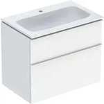 Geberit iCon Set M&ouml;belwaschtisch mit Unterschrank, 2 Schubladen, 75x63x48 cm,