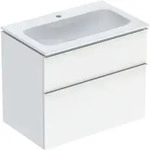 Geberit iCon Set M&ouml;belwaschtisch mit Unterschrank, 2 Schubladen, 75x63x48 cm,