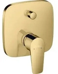 hansgrohe Talis E Einhebel-Wannenmischer Unterputz, 71745990, Farbe: Polished Gold