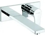 KLUDI ZENTA SL Unterputz-Waschtisch-Zweiloch-Wand-Einhandmischer, Ausladung 230mm,