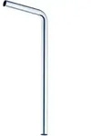 KLUDI Bodenrohr 90&deg; DN 32, 220 x 680mm, chrom, 84500805-00