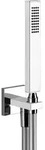 Gessi Rettangolo Brause-Set inklusive Wandanschlussbogen 1/2, mit Halterung und