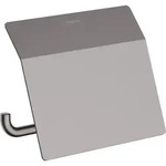 hansgrohe AddStoris Toilettenpapierhalter mit Deckel, 41753340, Farbe: Brushed Black